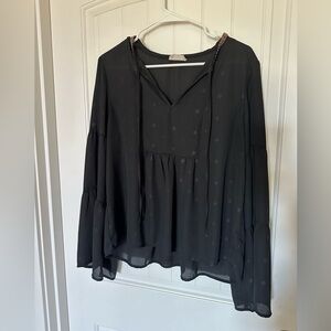 Altar’d State Blouse with Bell Sleeves